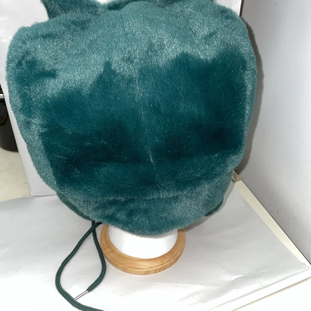 Y2K Japanese Cartoon Anime Snorlax Hat Blue Ushanka Hat Cute Warm Winter Hat